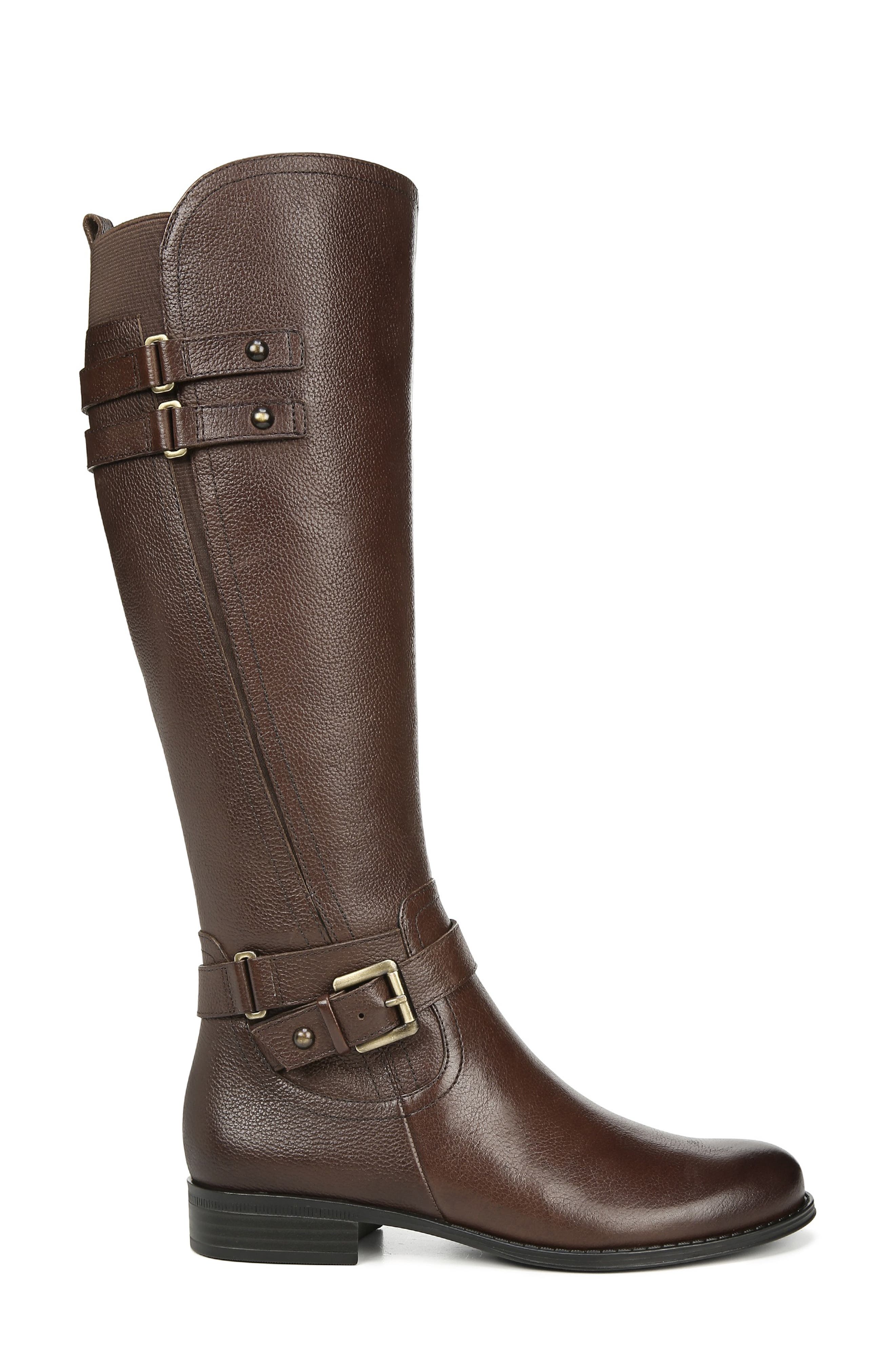 Jackie Tall Riding Boot, Alternate, color, CHOCOLATE LEATHER