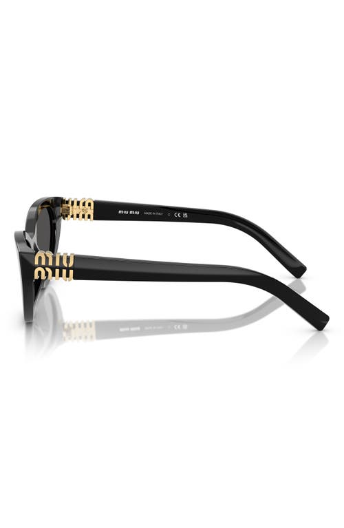 Miu Miu 54mm Butterfly Sunglasses In Black