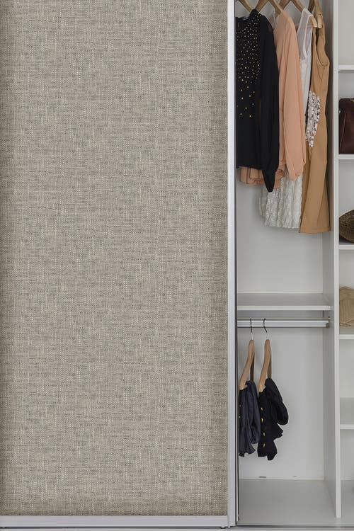 Wallpops Grey Poplin Texture Peel & Stick Wallpaper In Grey