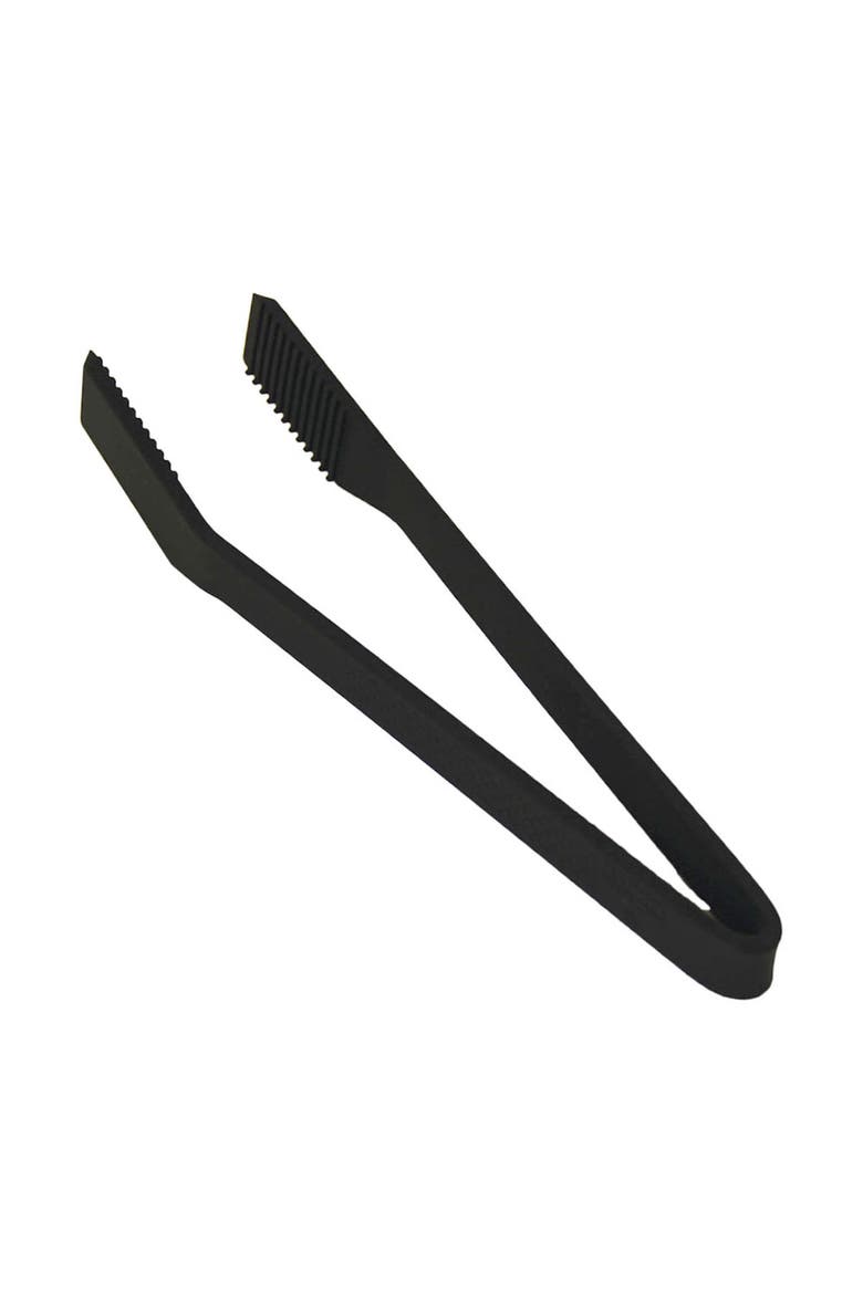 10-Inch Large Silicone Chefs Tongs, Main, color, Black