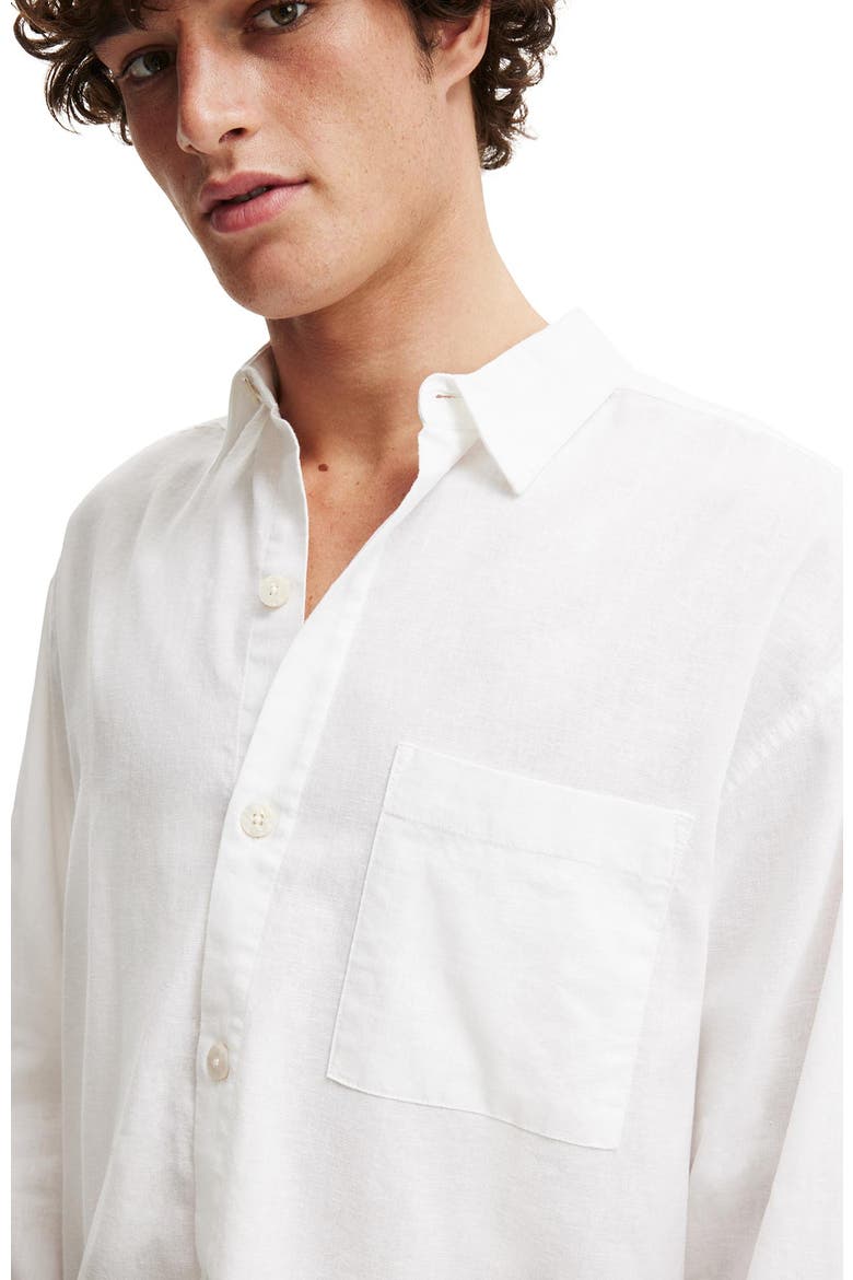 Men's Eli Long Sleeve Shirt, Alternate, color, White