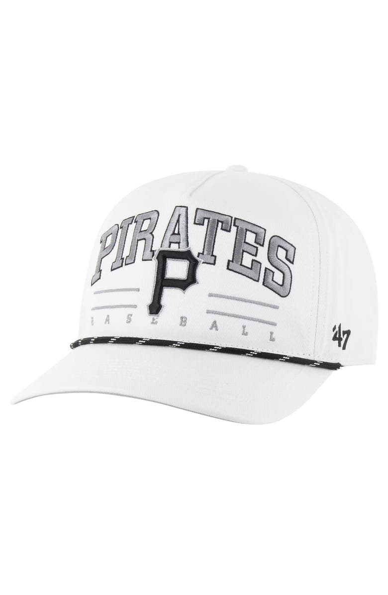 '47 Men's '47 White Pittsburgh Pirates Roscoe Speckle Hitch Adjustable Hat, Main, color, White