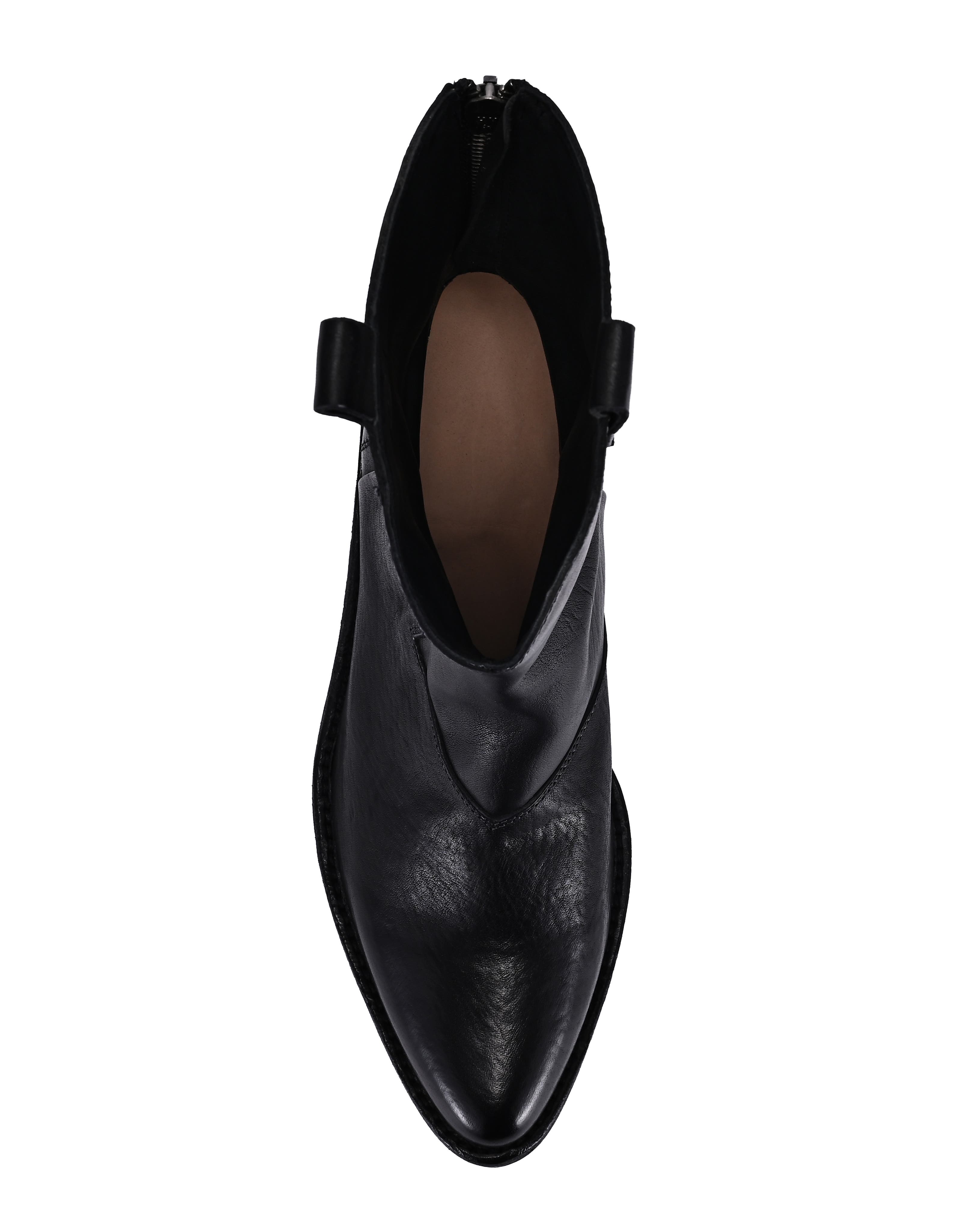 OLD TREND Vintage Genuine Leather Western Inspired Mid Shaft Boot, Alternate, color, Black