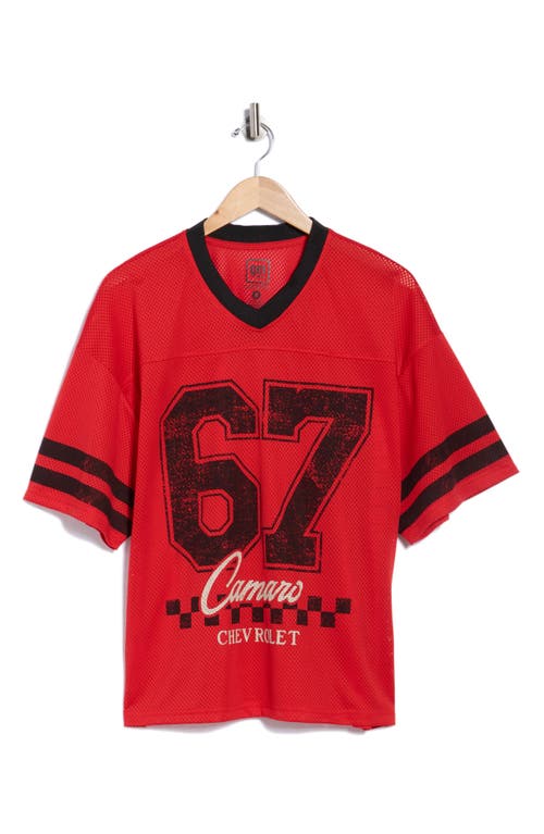 Goodie Two Sleeves Camaro 67 V-neck T-shirt In Red