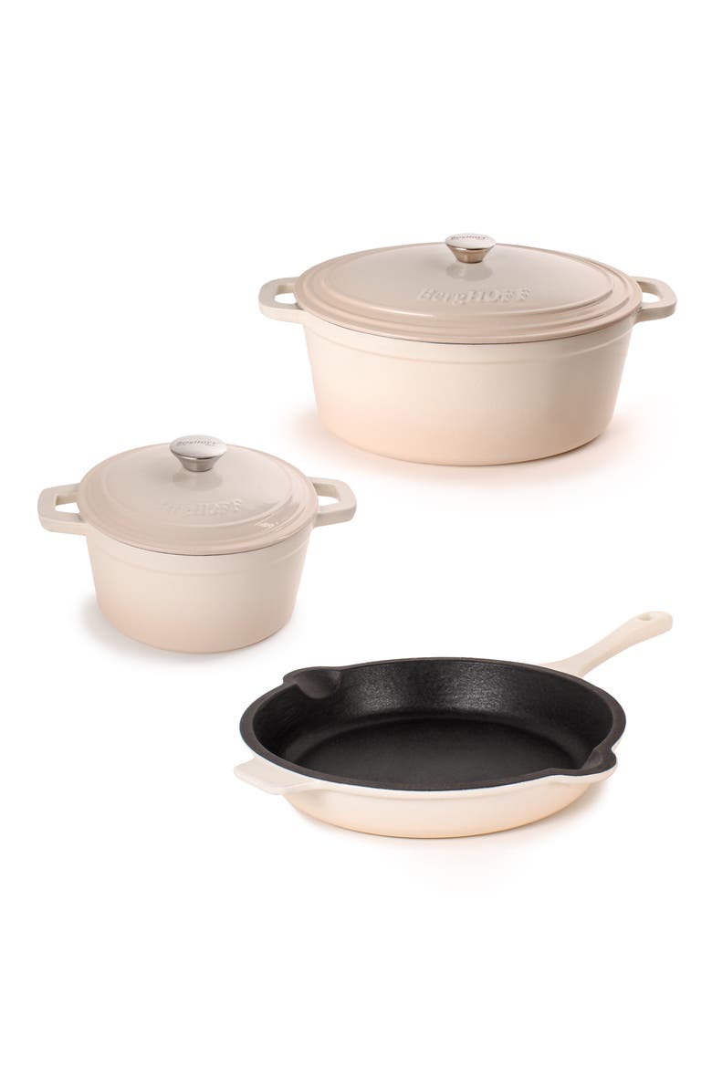 Neo 5-Piece Cast Iron Set, Main, color, WHITE