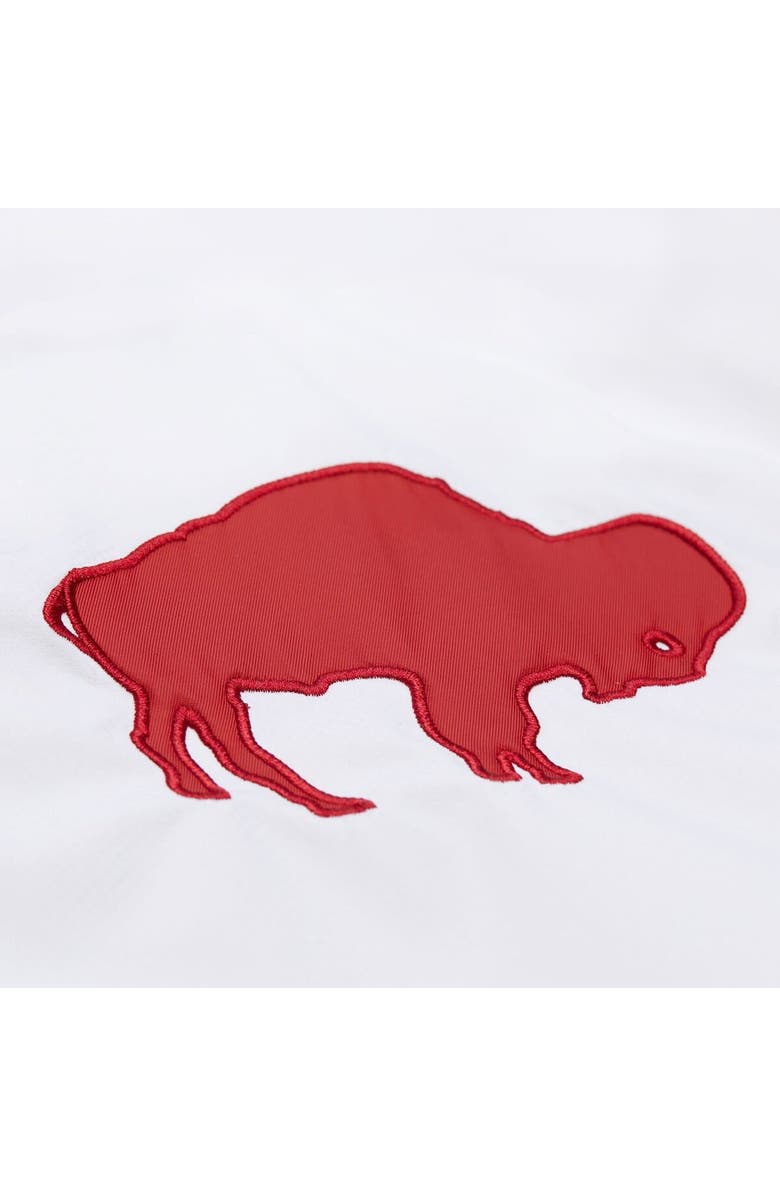 Mitchell & Ness Men's Mitchell & Ness  White Buffalo Bills Vintage Logo Coaches Full-Snap Hoodie Jacket, Alternate, color, 