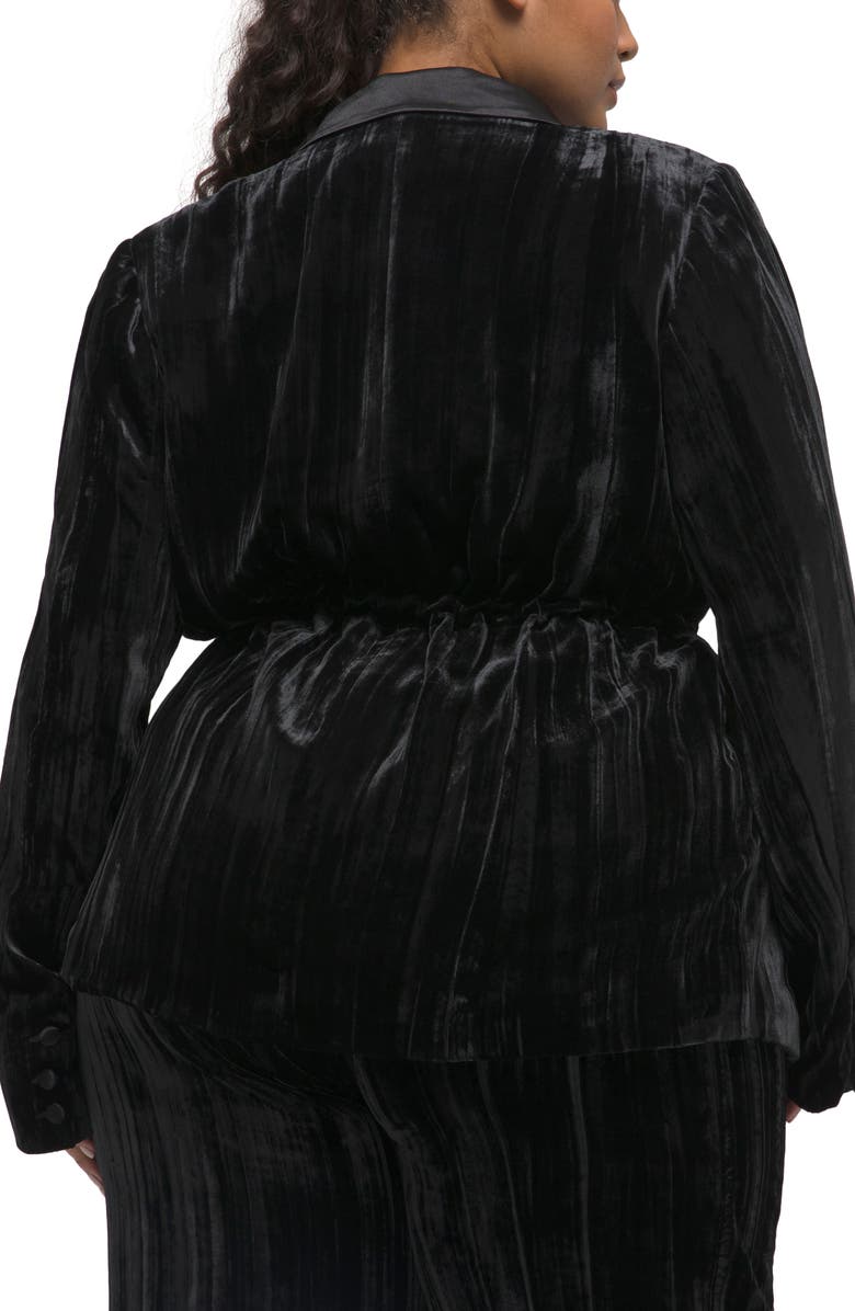 Good American Drawcord Waist Blazer, Alternate, color,