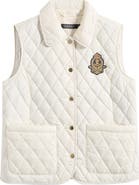 Lauren Ralph Lauren Crested Quilted Vest