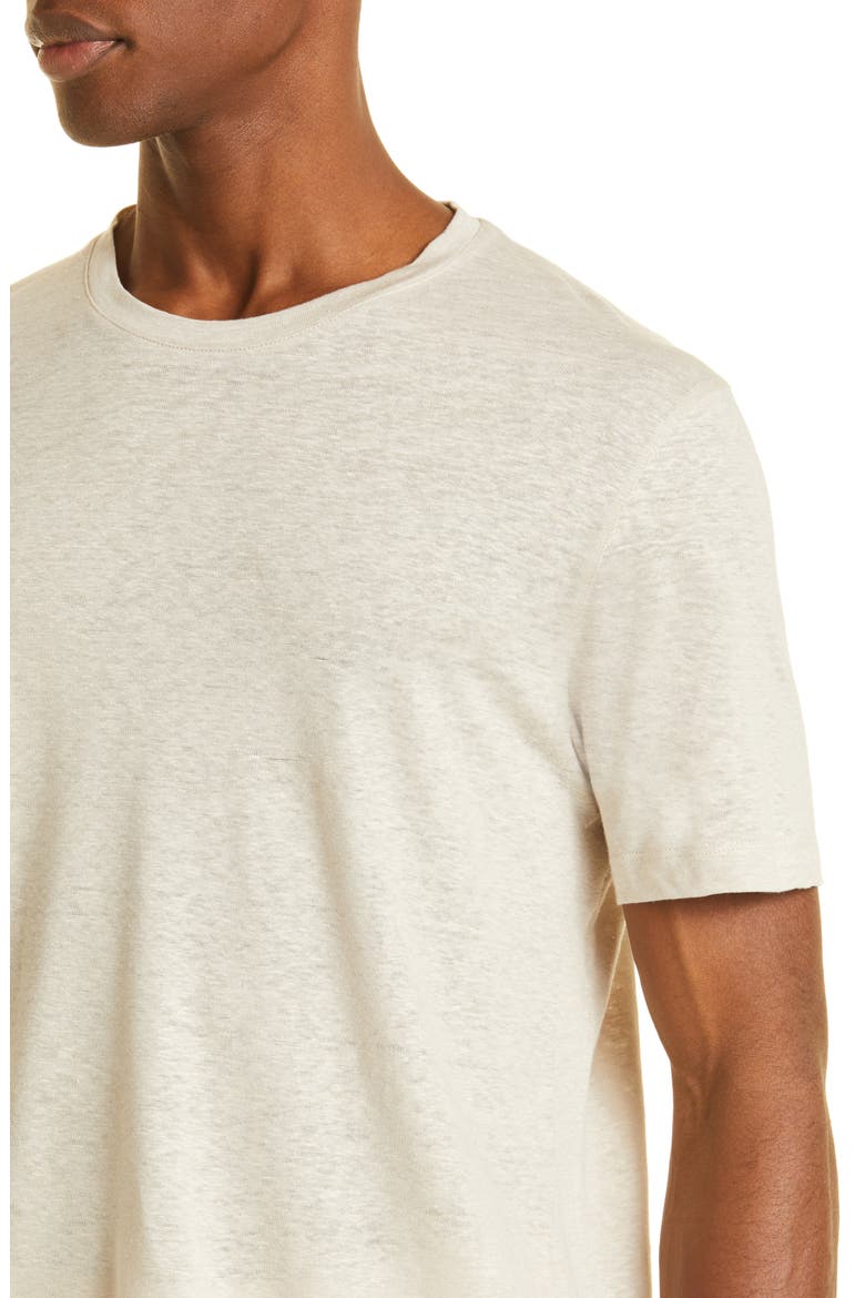 Linen T-Shirt, Alternate, color, LIGHT BEIGE