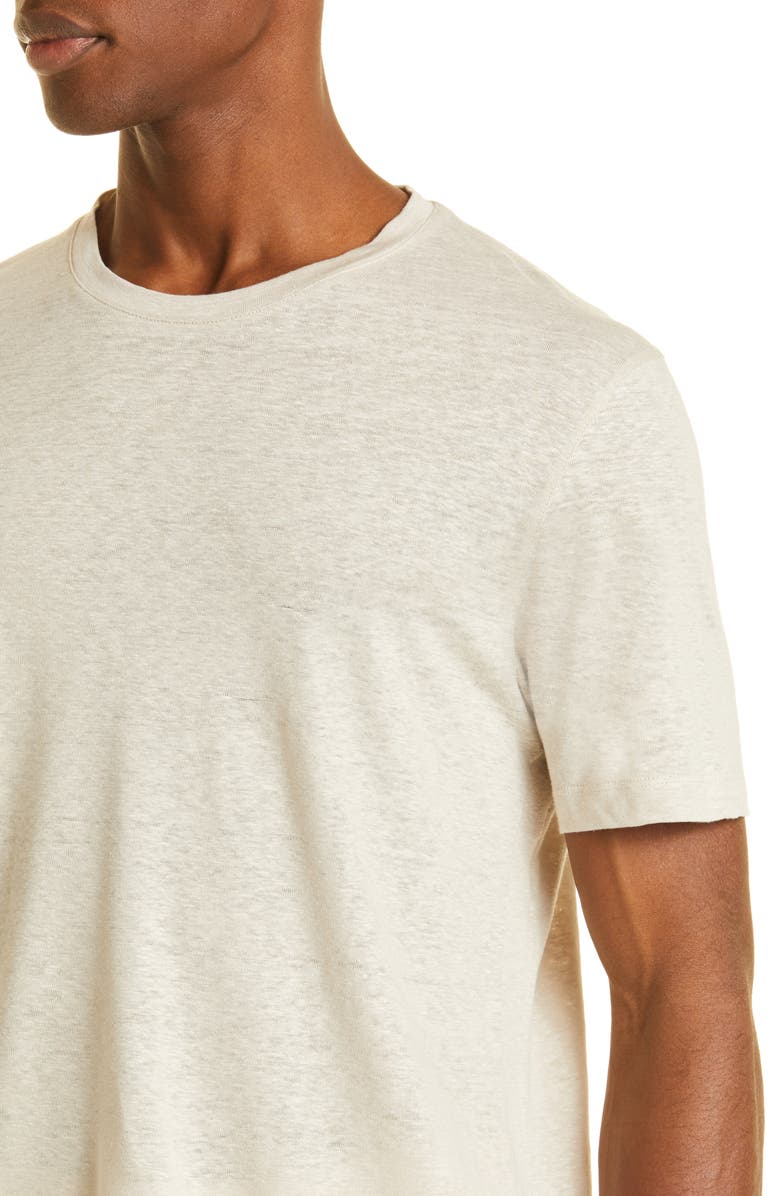 ZEGNA Linen T-Shirt, Alternate, color, 