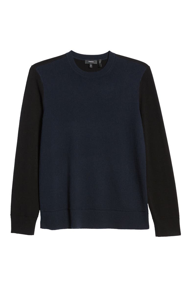 Hilles Standard Fit Crewneck Cashmere Sweater, Alternate, color, ECLIPSE MULTI