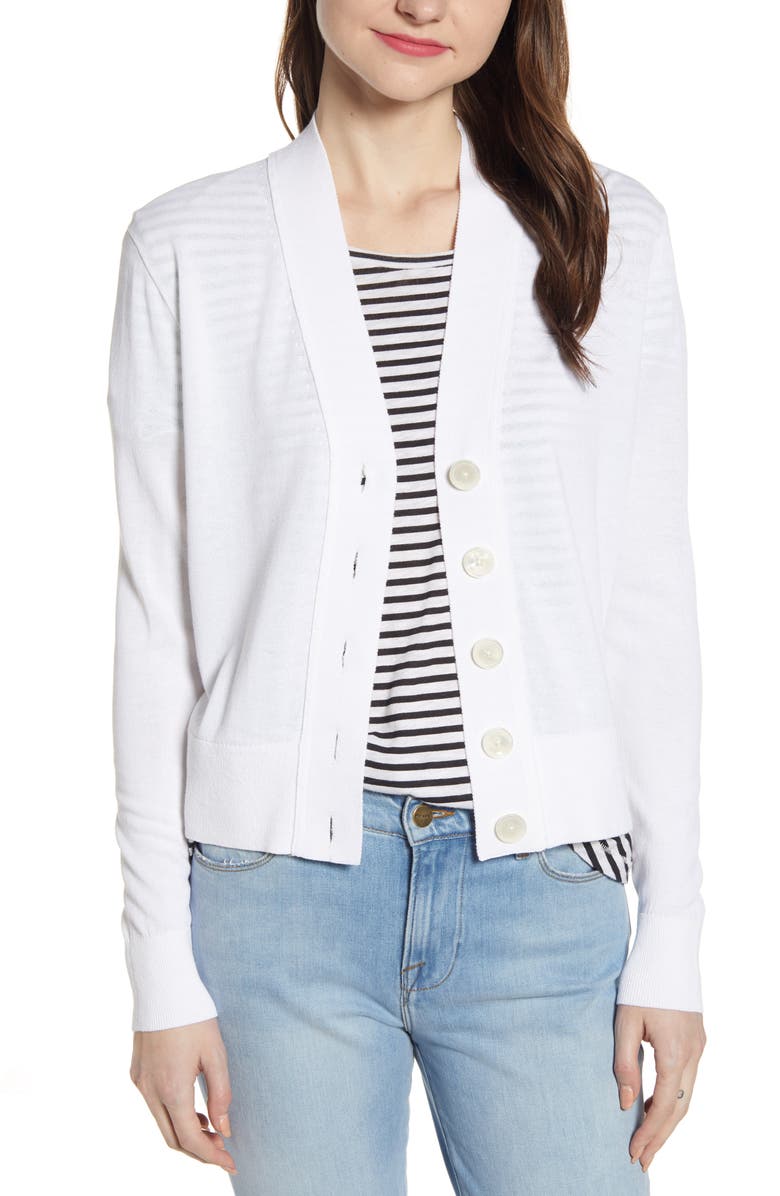 J.Crew Lightweight Crop Cardigan, Main, color, 