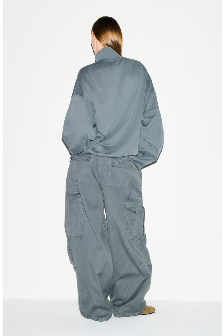 Slouchy Half Zip Pullover, Alternate, color, ZIRCON