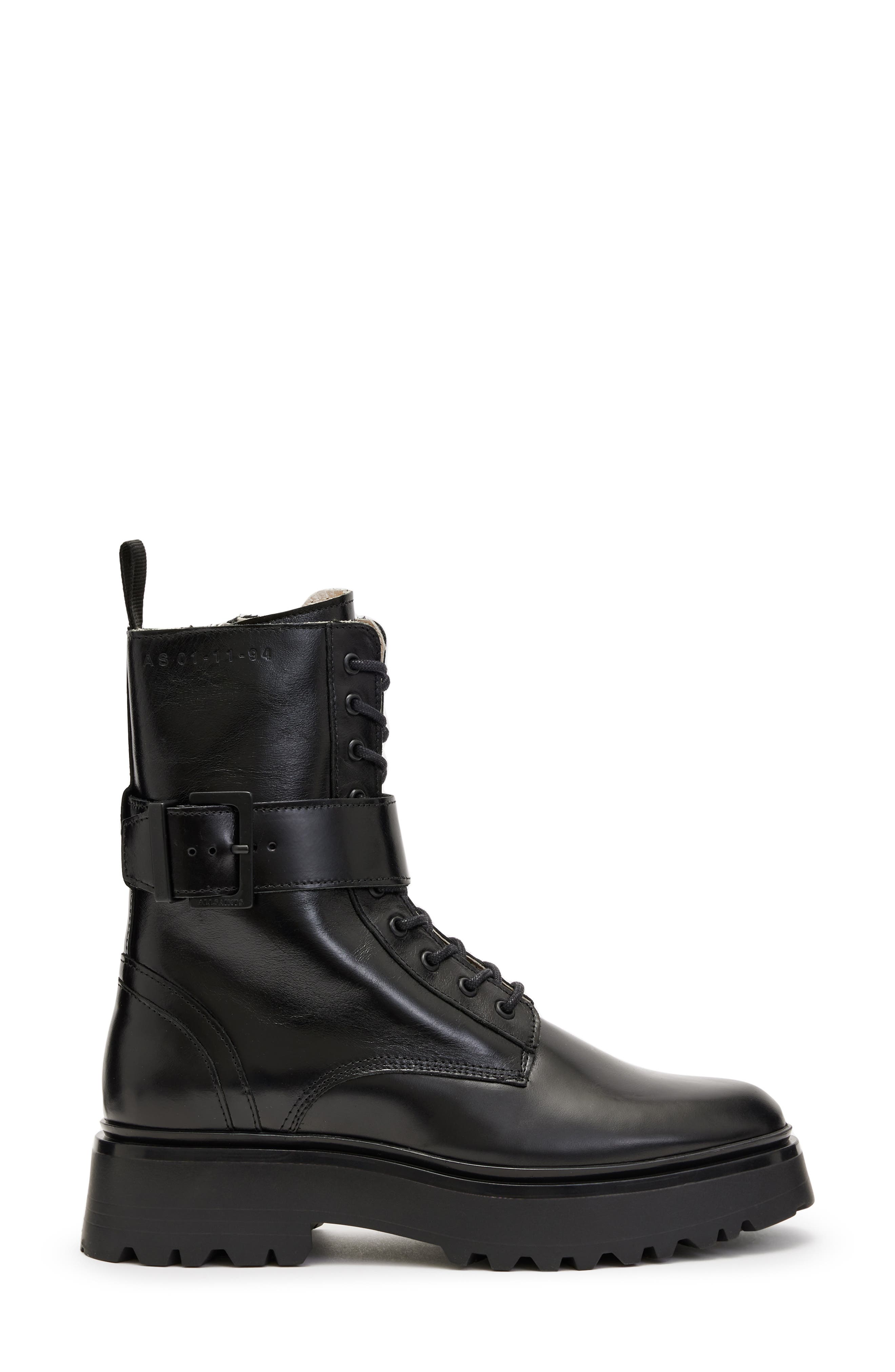 AllSaints Onyx Combat Boot, Alternate, color, 