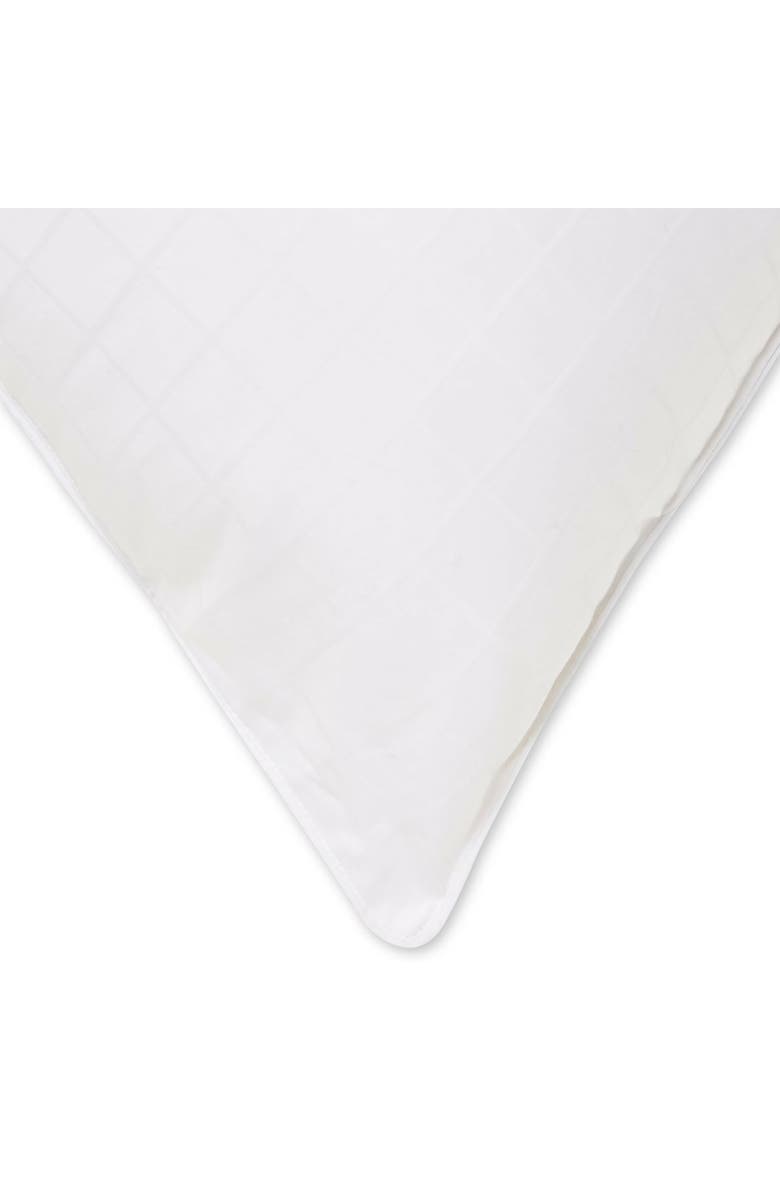 ELLA JAYNE HOME Set of 4 White Windowpane 100% Cotton Dobby Gel Filled Side/Back Sleeper Pillows, Alternate, color, White
