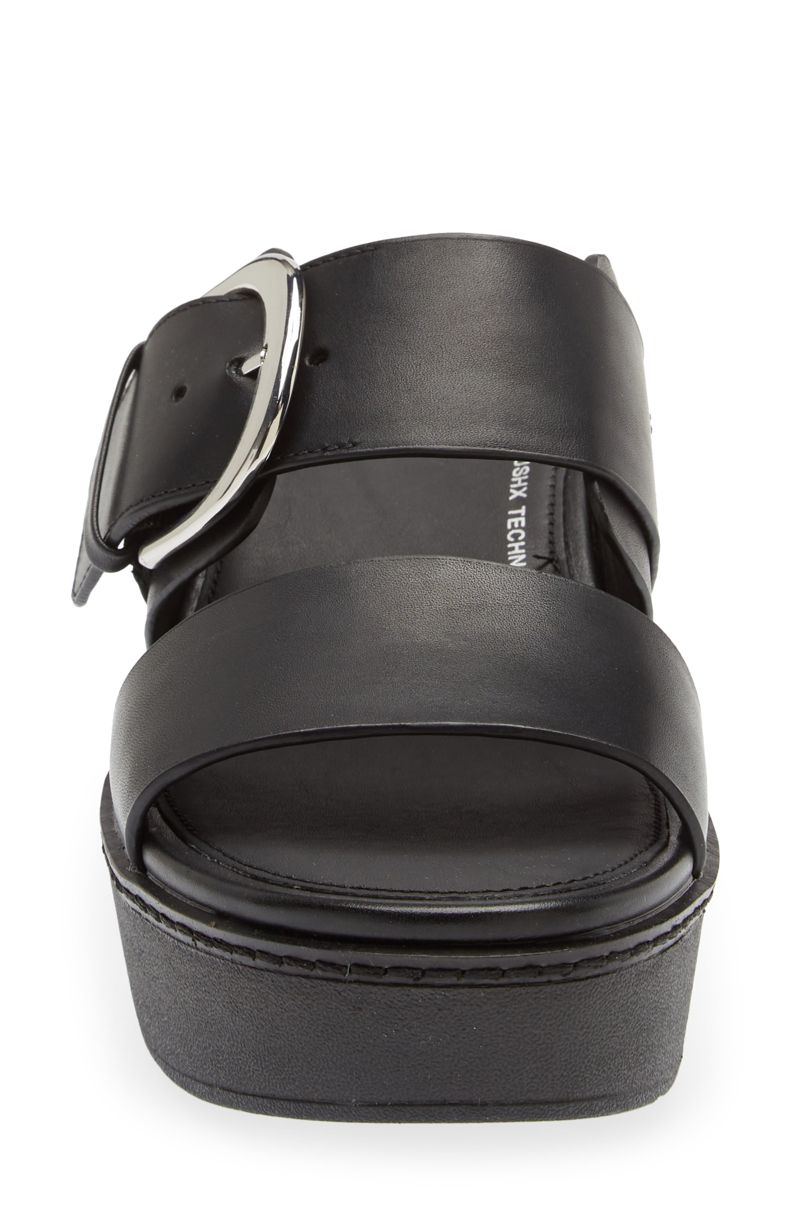 FitFlop Pilar Leather Platform Sandal, Alternate, color, 