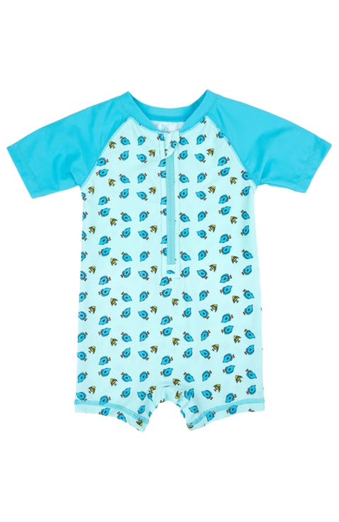 Baby One-Piece Rashguard, UPF 50+ Sun Protection Swimwear