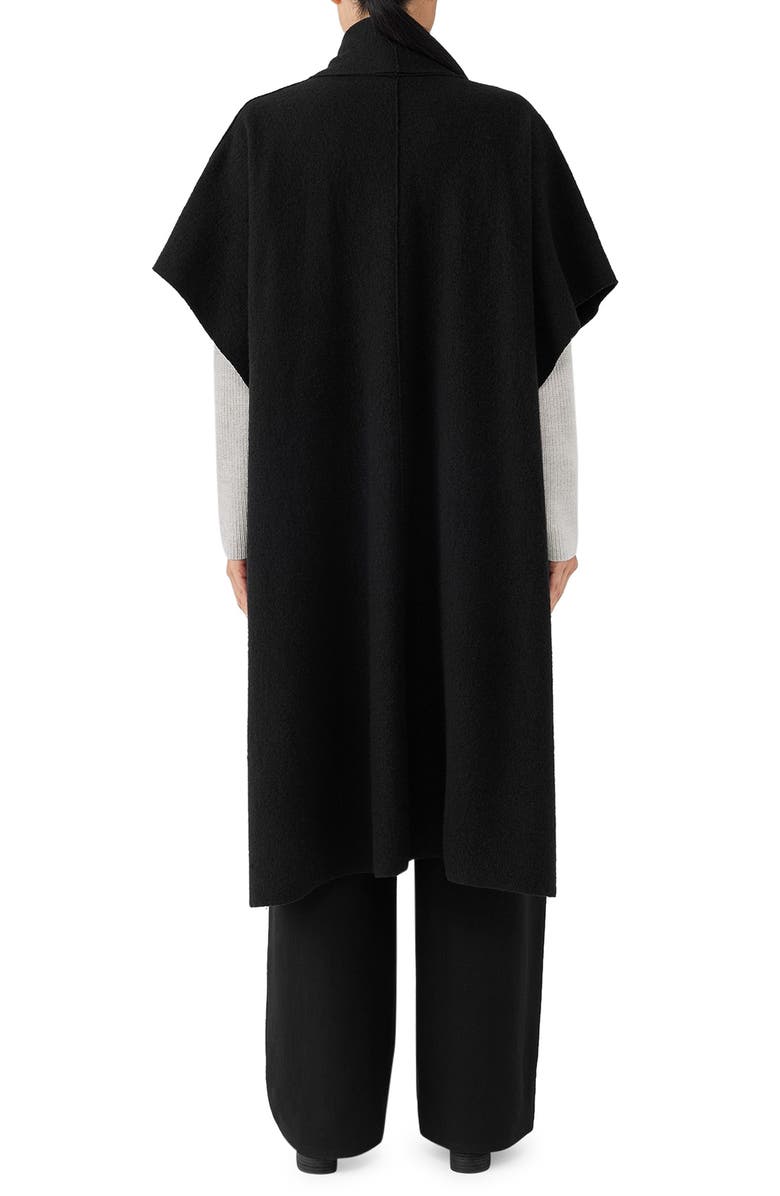 Eileen Fisher Oversize Boiled Wool Poncho, Alternate, color,