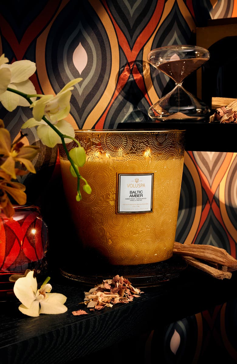 Voluspa Baltic Amber Five-Wick Hearth Candle, Alternate, color, Bronze