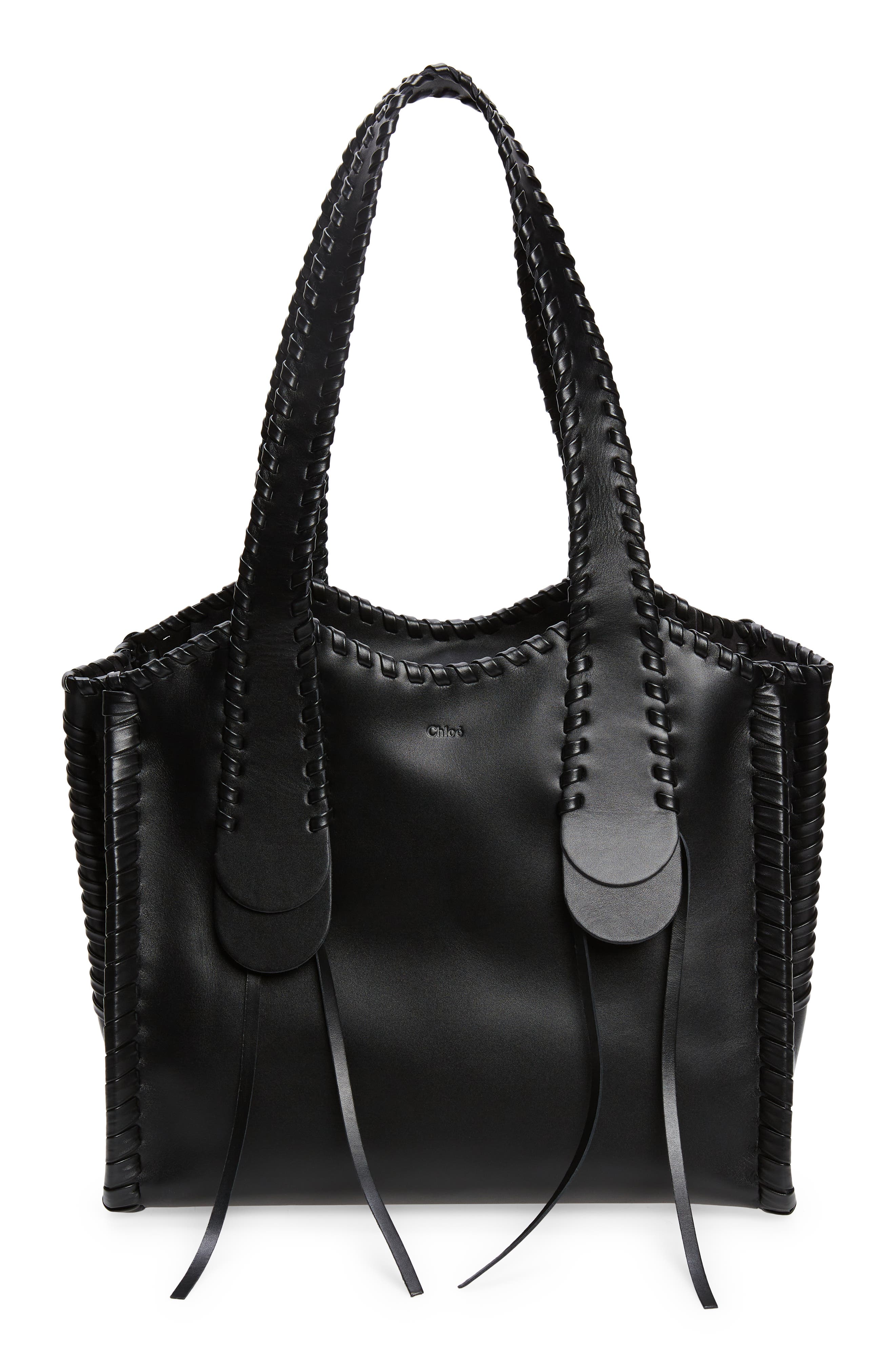 Chloé Medium Mony Leather Tote, Main, color, 