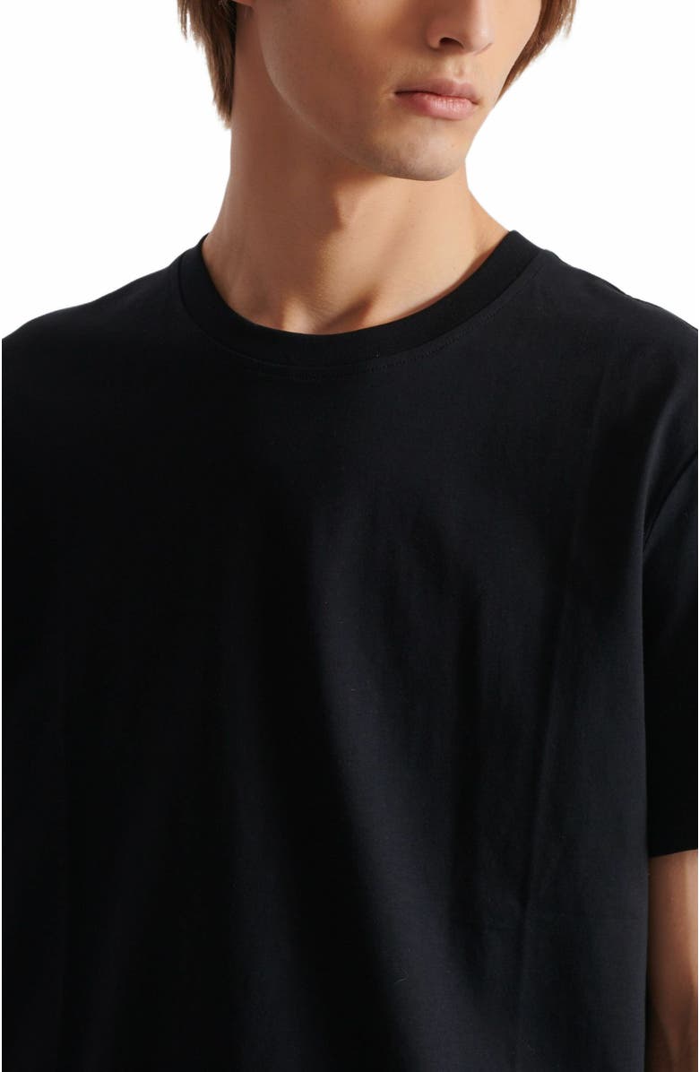 Balmain Small Balmain Stamp Printed T-Shirt, Alternate, color, Black