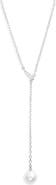 Mikimoto Akoya Cultured Pearl & Diamond Pavé Y-Necklace