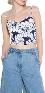 FREEMARKET Textured Printed Camisole