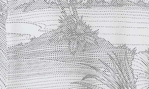 Tommy Bahama Corsica Coast Print Short Sleeve Cotton Blend Seersucker Button-down Shirt