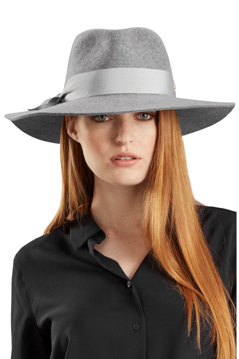 Western Wool Fedora, Alternate, color, FLINT MELANGE/ SILVER