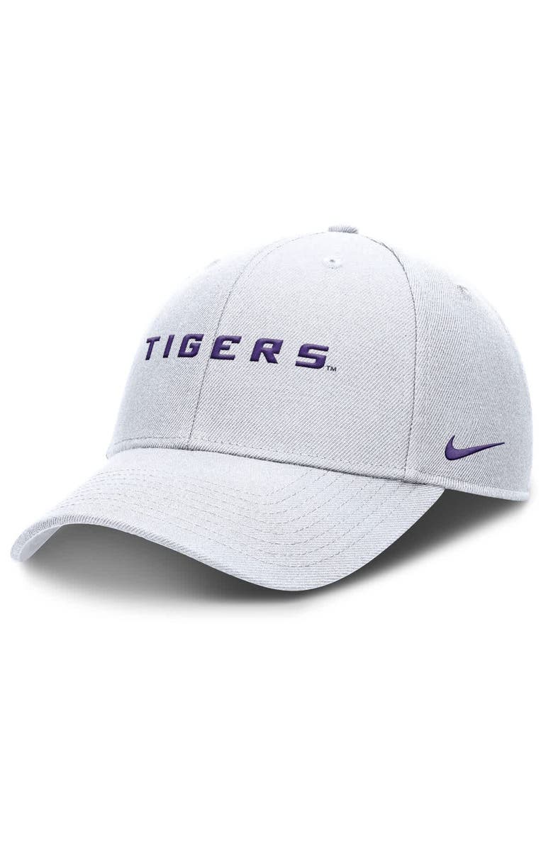 Nike Men's Nike White LSU Tigers 2025 On-Field Rise Performance Adjustable Hat, Main, color, White