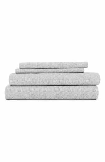 HOMESPUN HOME SPUN Premium Ultra Soft Chambray Style Pattern 4-Piece Bed Sheets Set