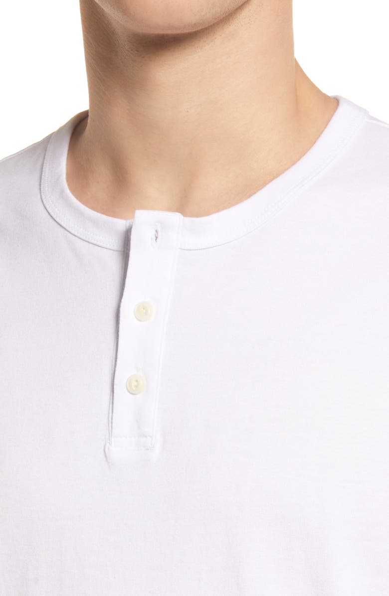 AG Bryce Long Sleeve Henley Shirt, Alternate, color, True White