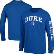 Champion Men's Champion Royal Duke Blue Devils Arch Over Logo 2-Hit Long Sleeve T-Shirt