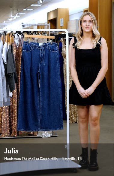 FRAME Pixie Drawstring Wide Leg Jeans (Women) | Nordstromrack