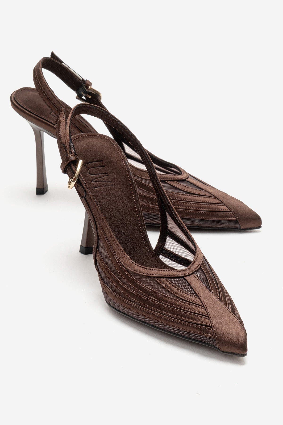 Safira Stiletto Pump, Alternate, color, Brown