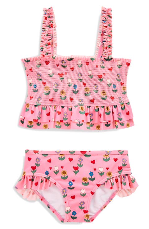 Kids' Smocked Peplum Two-Piece Swimsuit (Toddler, Little Kid & Big Kid)