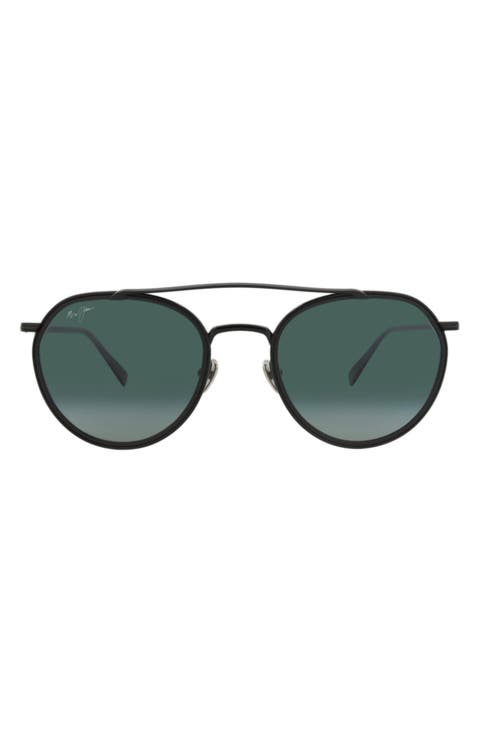 Bowline 53mm Polarized Round Sunglasses