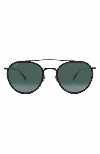 Maui Jim Bowline 53mm Polarized Round Sunglasses