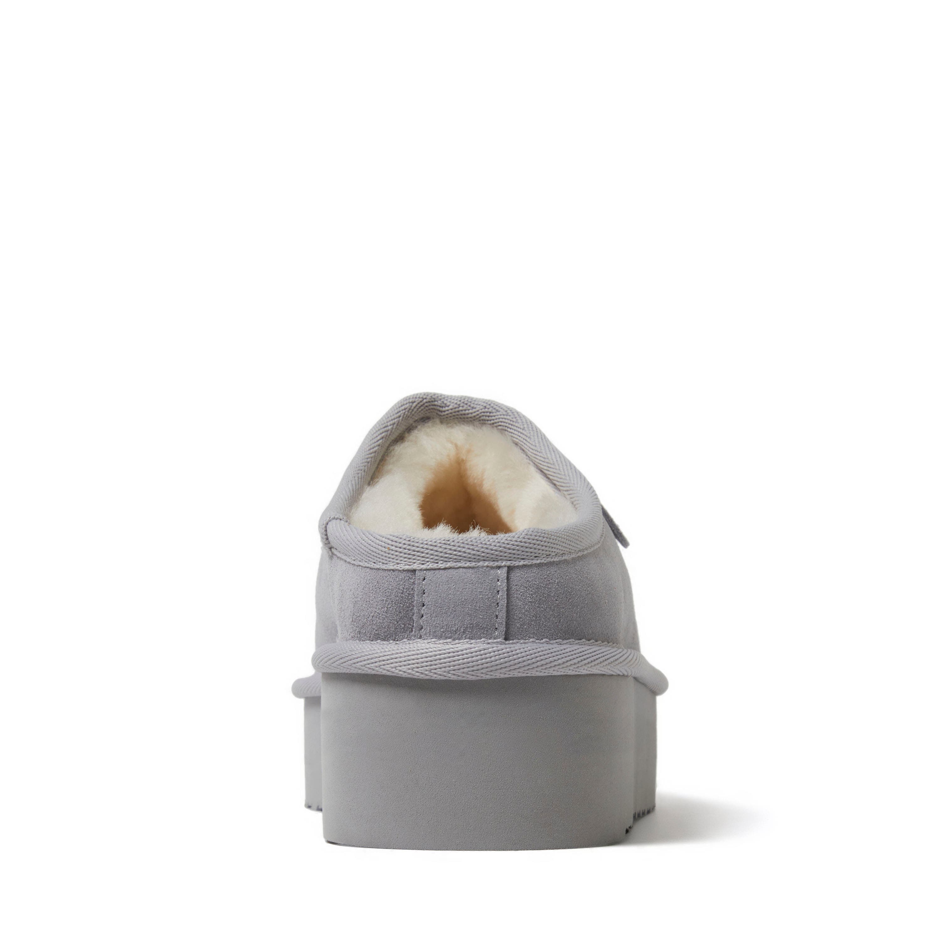 Fireside Queenstown Genuine Shearling Platform Clog Slipper, Alternate, color, Sleet
