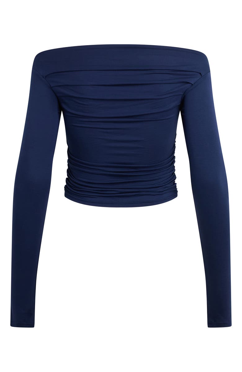 Favorite Daughter The Get Him Back Ruched Top, Alternate, color, Aegean Blue