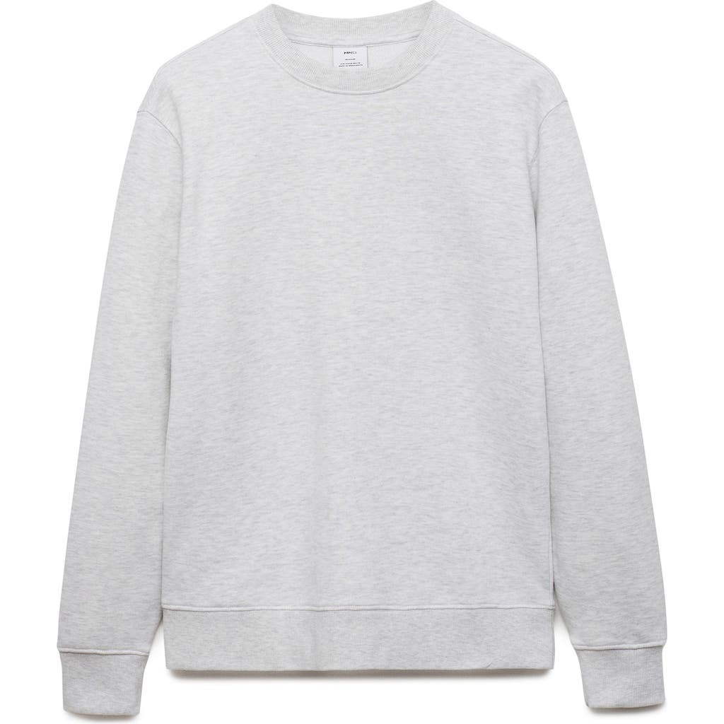 Mango Sweat In Light Heather Grey
