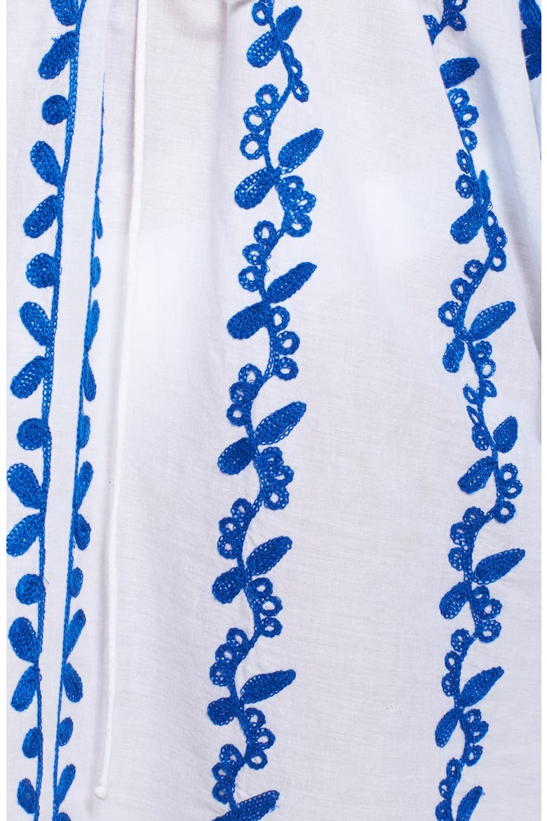 Embroidered Cover-Up Tunic, Alternate, color, COBALT