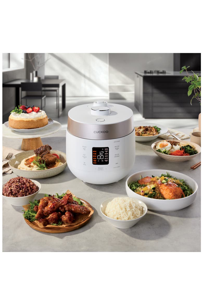6-Cup Twin Pressure Rice Cooker, Alternate, color, WHITE