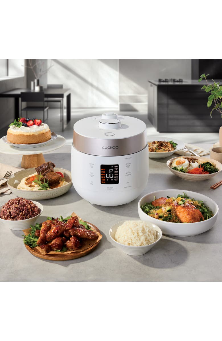 Cuckoo 6-Cup Twin Pressure Rice Cooker, Alternate, color, White