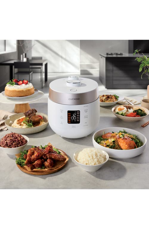 Cuckoo 6-cup Twin Pressure Rice Cooker In White