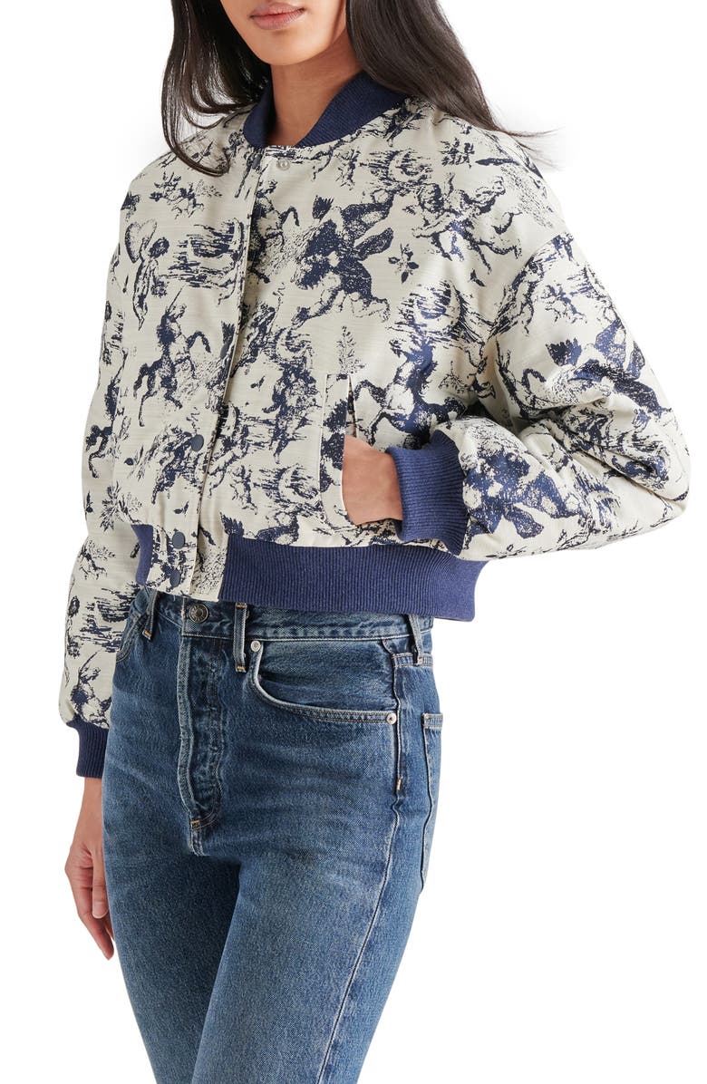 Steve Madden Austen Bomber Jacket, Alternate, color,