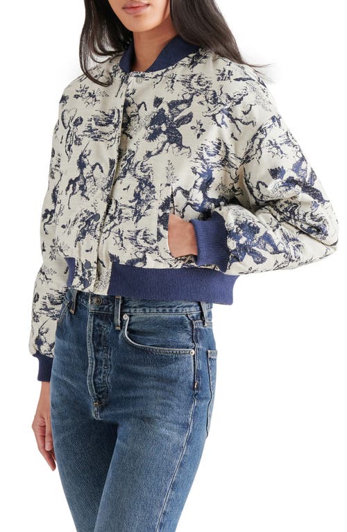 Steve Madden Austen Bomber Jacket In Marine