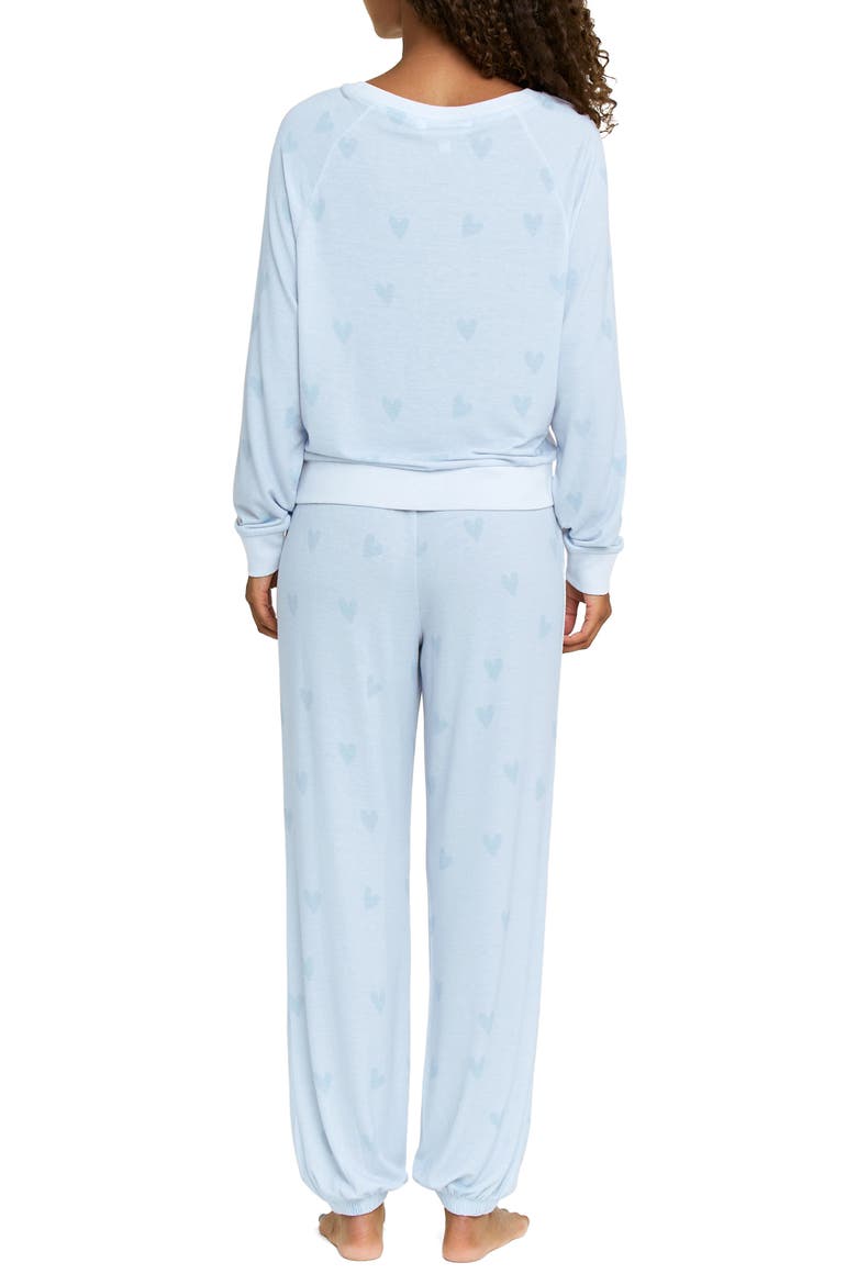 Star Seeker Brushed Jersey Pajamas, Alternate, color, NEWLYWED HEARTS