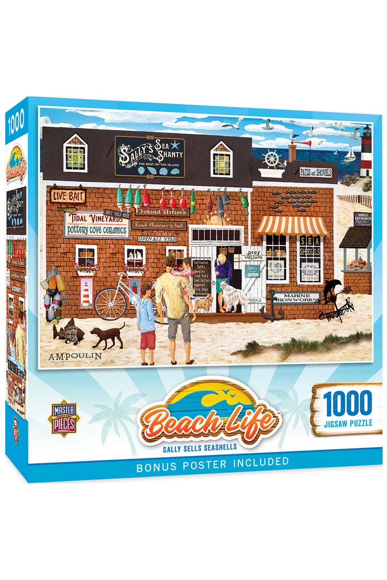 Sally Sells Seashells 1000 Piece Puzzle, Main, color, Multicolor