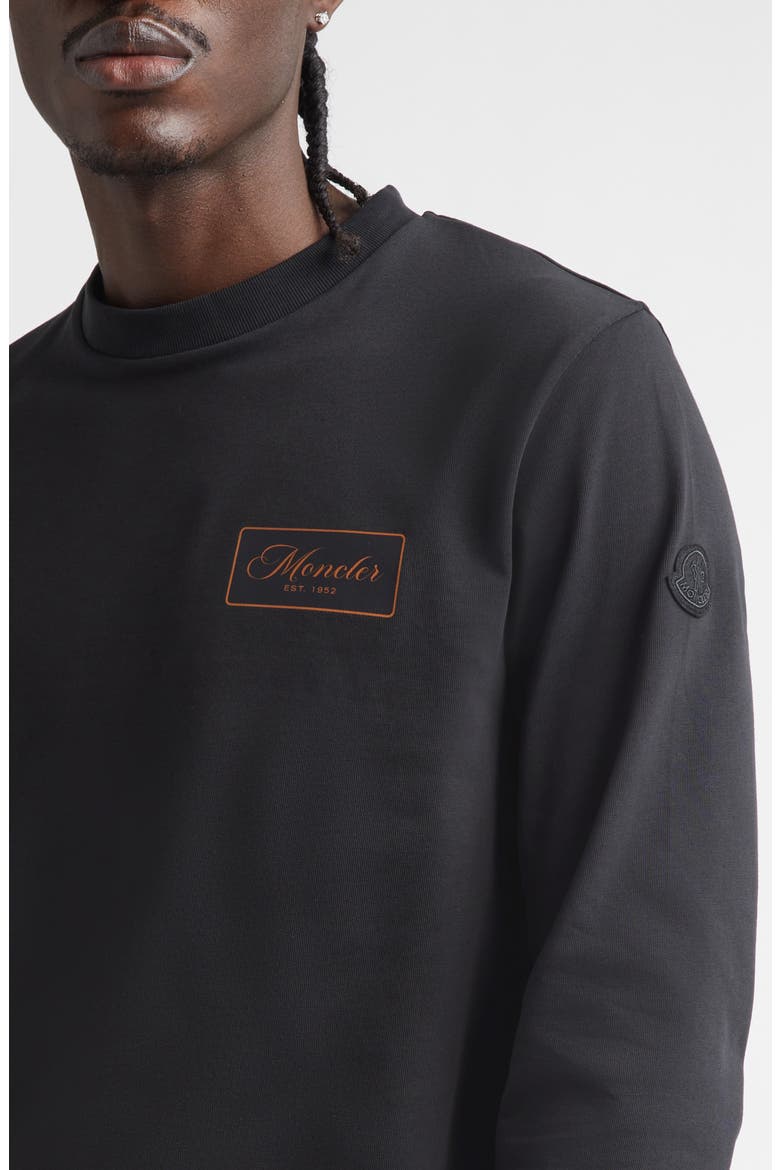 Cartoons Logo Long Sleeve Graphic T-Shirt, Alternate, color, SMOKY BLACK